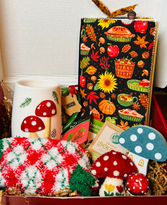 Mushroom Journal Gift Basket