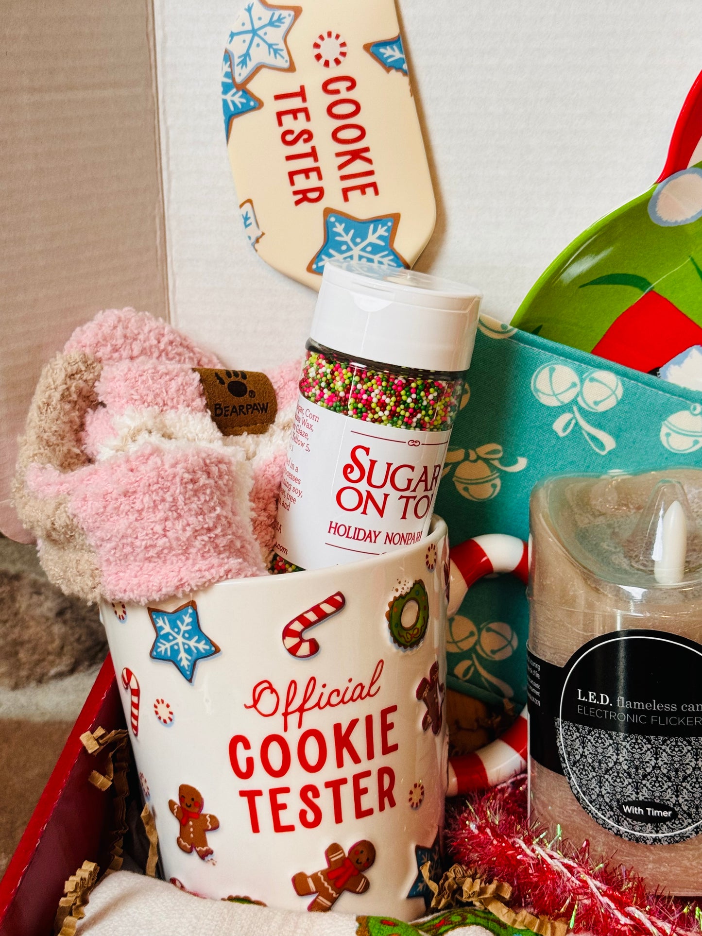 Cookies for Santa Gift Box. Christmas Gift. Baking Supplies