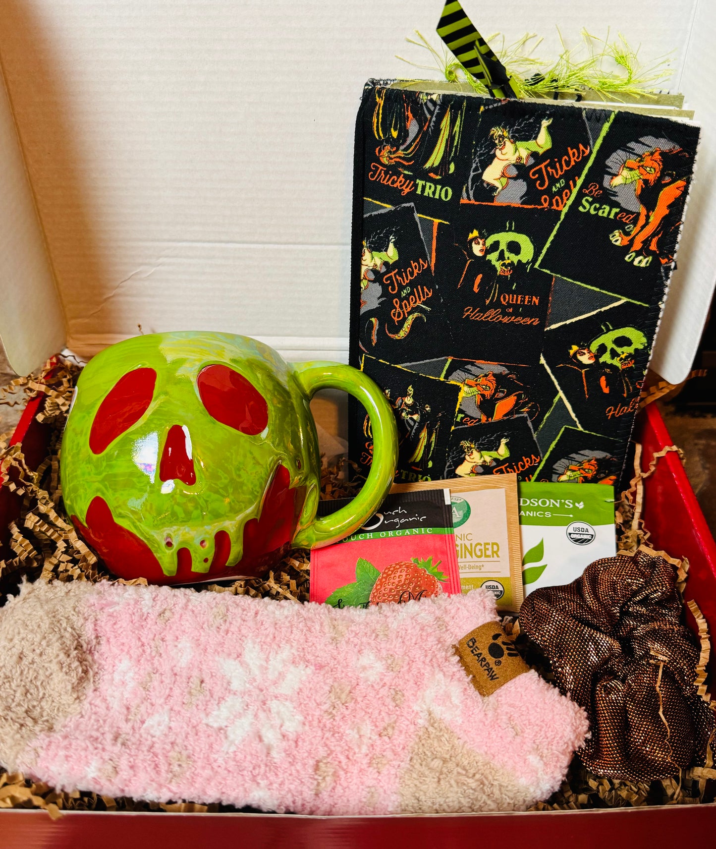 Poison Apple Snow White/Villain Journal Gift Basket.